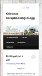 Mobile Screenshot of kristinasscrapbookingblogg.se