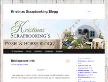 Tablet Screenshot of kristinasscrapbookingblogg.se